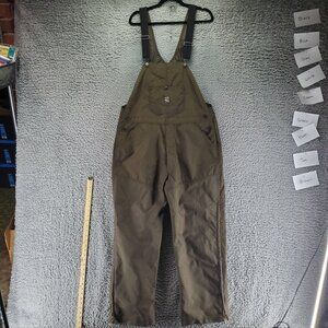 Pointer Brand Overalls Mens Size L/M Brown Nylon Hunting Bib *NWOT*